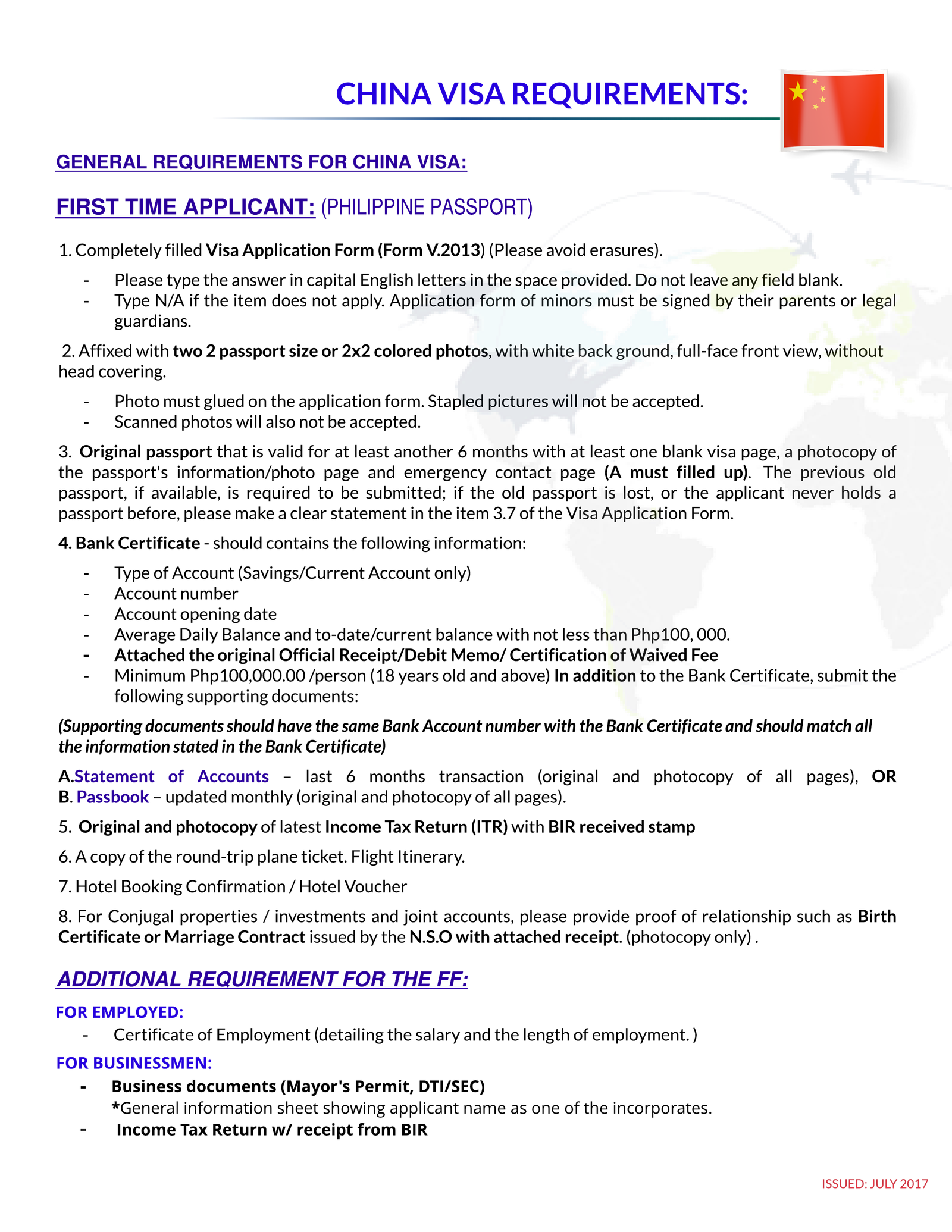 China Visa Pan Pacific Travel