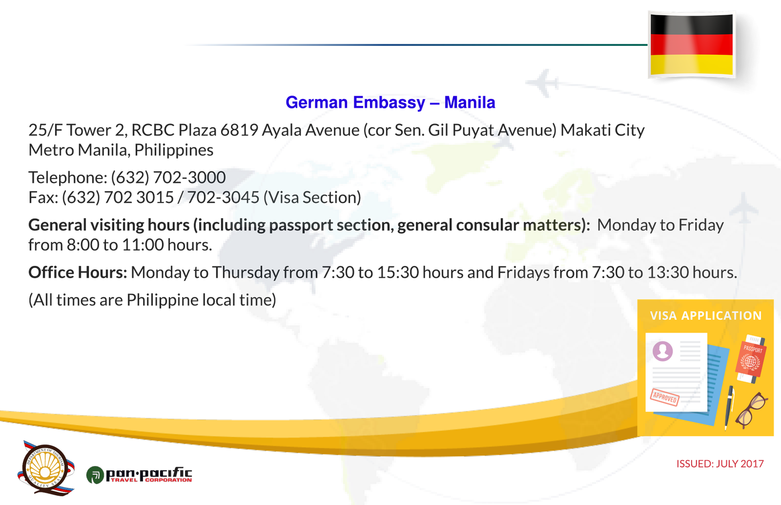 German Visa Pan Pacific Travel