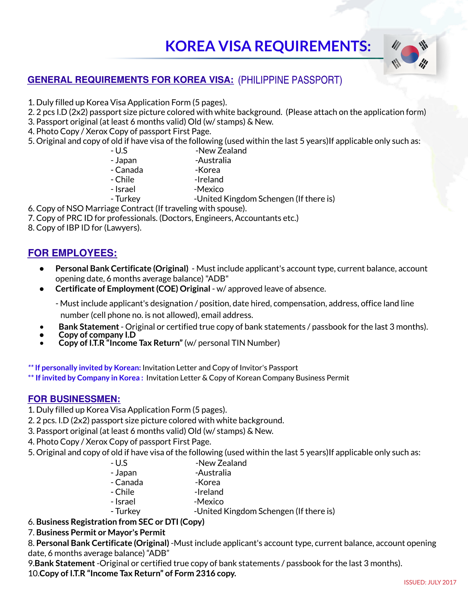 Korean Visa – Pan Pacific Travel