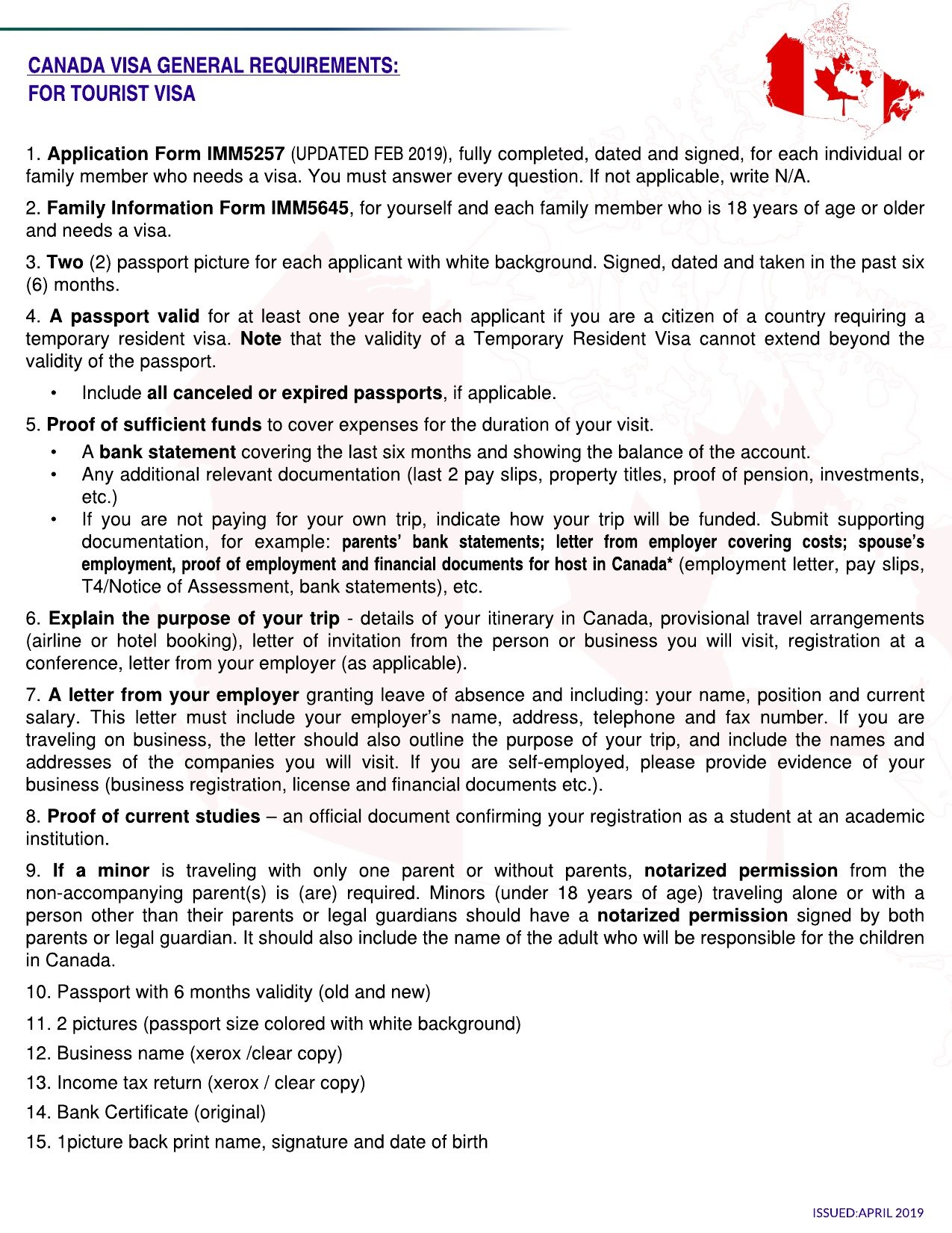 Canadian Visa Pan Pacific Travel