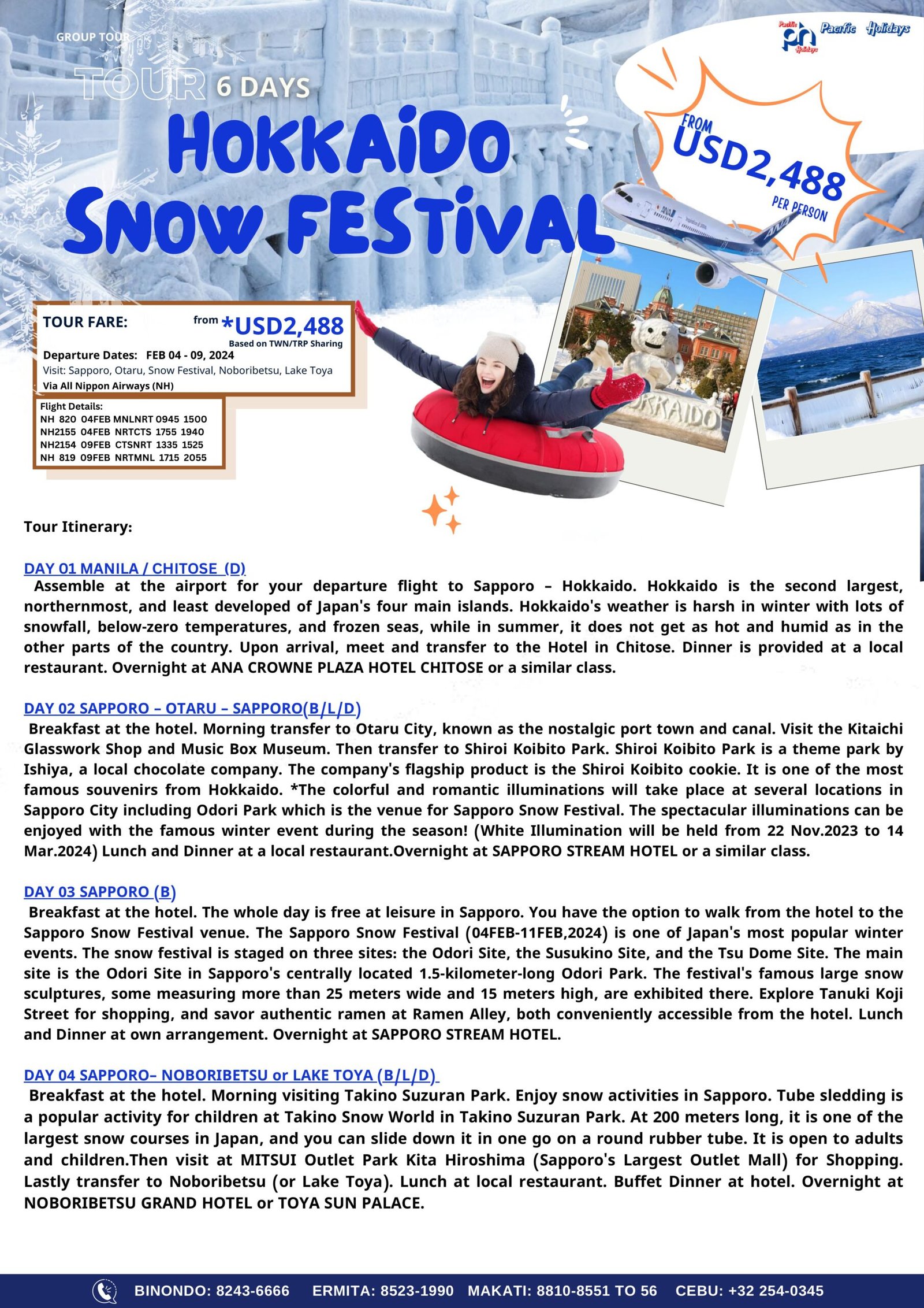 HOKKAIDO 6 DAYS SNOW FESTIVAL