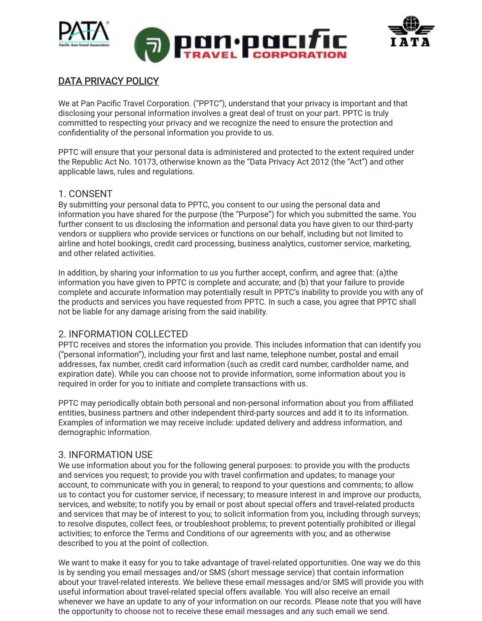 DATA PRIVACY POLICY